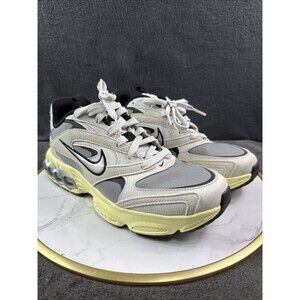 Nike Zoom Air Fire Women Size 8 Grey Yellow Silver Athletic Running Sneakers EUC
